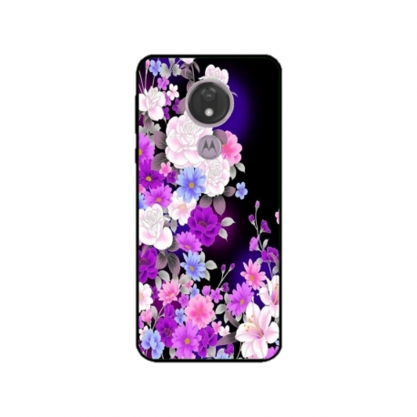 Husa personalizata tip carcasa HQPrint pentru Motorola Moto G7 Power, model Flowers 3, multicolor, S1D1M0039