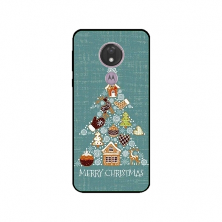 Husa personalizata tip carcasa HQPrint pentru Motorola Moto G7 Power, model Merry Christmas 1, multicolor, S1D1M0056