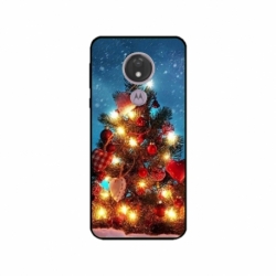 Husa personalizata tip carcasa HQPrint pentru Motorola Moto G7 Power, model Christmas Tree 2, multicolor, S1D1M0058
