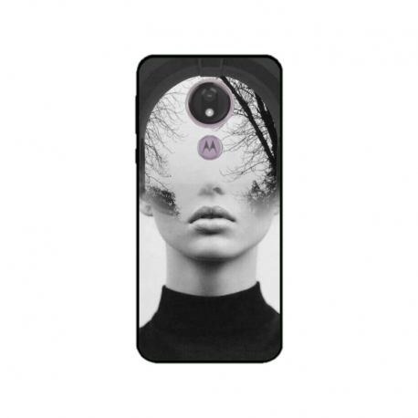 Husa personalizata tip carcasa HQPrint pentru Motorola Moto G7 Power, model Abstract Lady, multicolor, S1D1M0066