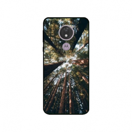 Husa personalizata tip carcasa HQPrint pentru Motorola Moto G7 Power, model Tree perspective, multicolor, S1D1M0079