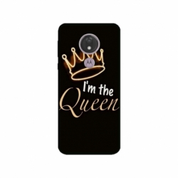 Husa personalizata tip carcasa HQPrint pentru Motorola Moto G7 Power, model Im the Queen, multicolor, S1D1M0101