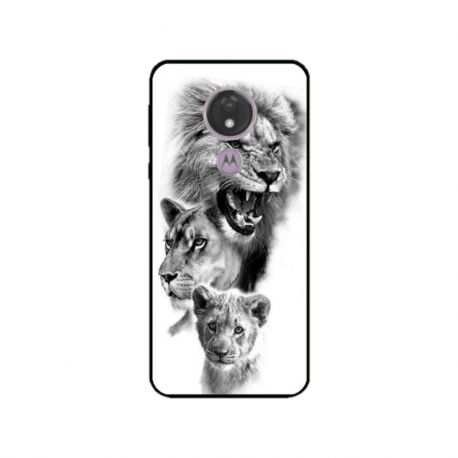 Husa personalizata tip carcasa HQPrint pentru Motorola Moto G7 Power, model Lion 3, multicolor, S1D1M0118