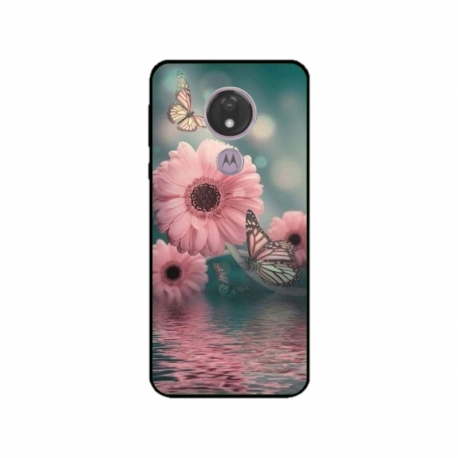 Husa personalizata tip carcasa HQPrint pentru Motorola Moto G7 Power, model Flowers 7, multicolor, S1D1M0140