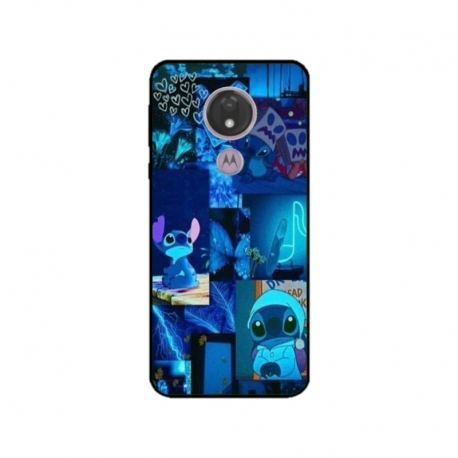 Husa personalizata tip carcasa HQPrint pentru Motorola Moto G7 Power, model Stitch 1, multicolor, S1D1M0191