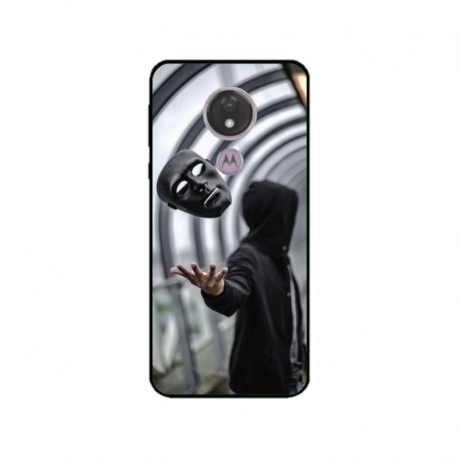 Husa personalizata tip carcasa HQPrint pentru Motorola Moto G7 Power, model Mask, multicolor, S1D1M0199