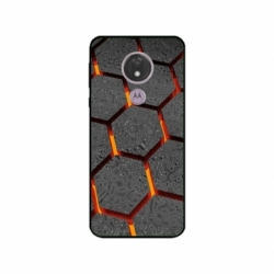 Husa personalizata tip carcasa HQPrint pentru Motorola Moto G7 Power, model Lava Hex, multicolor, S1D1M0265