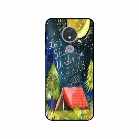 Husa personalizata tip carcasa HQPrint pentru Motorola Moto G7 Power, model Lets sleep under the STARS, multicolor, S1D1M0268