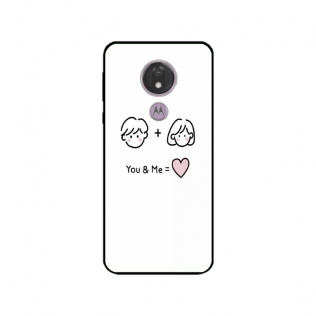Husa personalizata tip carcasa HQPrint pentru Motorola Moto G7 Power, model You and Me, multicolor, S1D1M0274