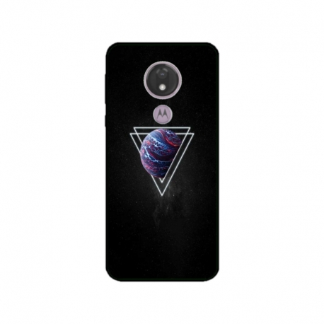 Husa personalizata tip carcasa HQPrint pentru Motorola Moto G7 Power, model Triangle Planet, multicolor, S1D1M0278