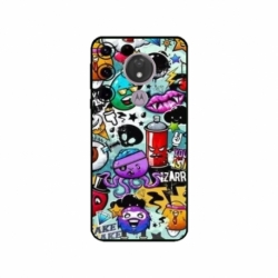 Husa personalizata tip carcasa HQPrint pentru Motorola Moto G7 Power, model Grafitti, multicolor, S1D1M0289