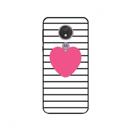 Husa personalizata tip carcasa HQPrint pentru Motorola Moto G7 Power, model Heart, multicolor, S1D1M0291