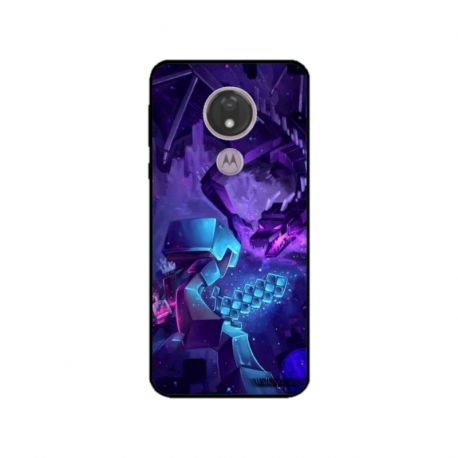 Husa personalizata tip carcasa HQPrint pentru Motorola Moto G7 Power, model Ender Dragon, multicolor, S1D1M0304