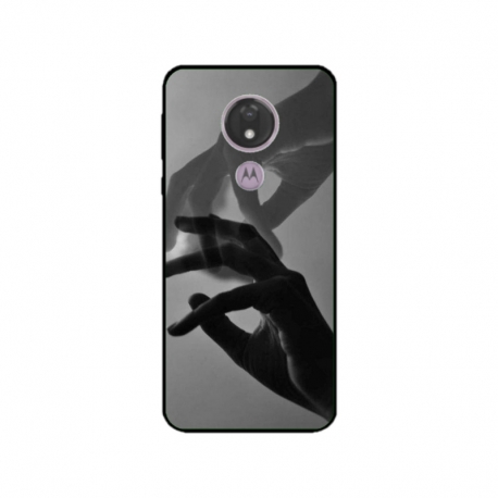Husa personalizata tip carcasa HQPrint pentru Motorola Moto G7 Power, model Hand Reach, multicolor, S1D1M0318