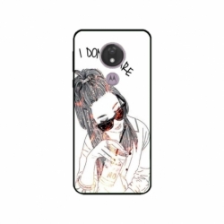 Husa personalizata tip carcasa HQPrint pentru Motorola Moto G7 Power, model I dont care, multicolor, S1D1M0320