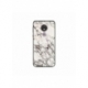 Husa personalizata tip carcasa HQPrint pentru Motorola Moto G7 Power, model White Marble, multicolor, S1D1M0325