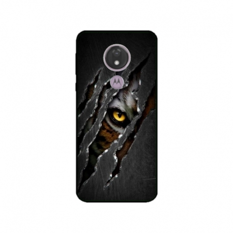 Husa personalizata tip carcasa HQPrint pentru Motorola Moto G7 Power, model Hidden Tiger, multicolor, S1D1M0332