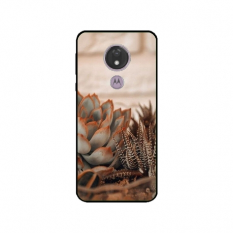 Husa personalizata tip carcasa HQPrint pentru Motorola Moto G7 Power, model Flowers 21, multicolor, S1D1M0358