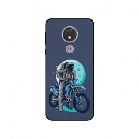 Husa personalizata tip carcasa HQPrint pentru Motorola Moto G7 Power, model Biker Astronaout, multicolor, S1D1M0375
