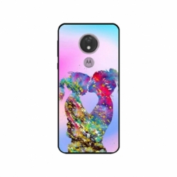 Husa personalizata tip carcasa HQPrint pentru Motorola Moto G7 Power, model Colorful Love, multicolor, S1D1M0376
