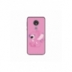 Husa personalizata tip carcasa HQPrint pentru Motorola Moto G7, model Pink Stitch, multicolor, S1D1M0005