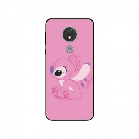 Husa personalizata tip carcasa HQPrint pentru Motorola Moto G7, model Pink Stitch, multicolor, S1D1M0005