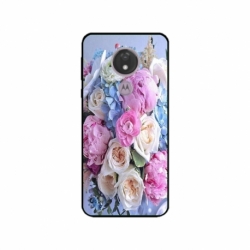 Husa personalizata tip carcasa HQPrint pentru Motorola Moto G7, model Flowers 1, multicolor, S1D1M0026