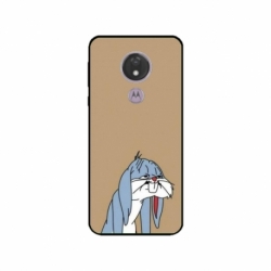 Husa personalizata tip carcasa HQPrint pentru Motorola Moto G7, model Tired Bunny, multicolor, S1D1M0027