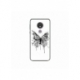 Husa personalizata tip carcasa HQPrint pentru Motorola Moto G7, model Butterfly 3, multicolor, S1D1M0030