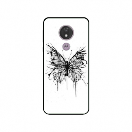 Husa personalizata tip carcasa HQPrint pentru Motorola Moto G7, model Butterfly 3, multicolor, S1D1M0030