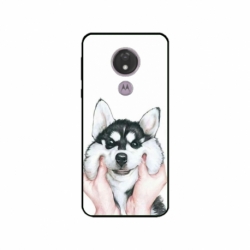 Husa personalizata tip carcasa HQPrint pentru Motorola Moto G7, model Fluffy Dog, multicolor, S1D1M0033