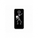 Husa personalizata tip carcasa HQPrint pentru Motorola Moto G7, model Dab Skeleton, multicolor, S1D1M0034