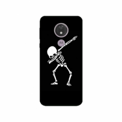 Husa personalizata tip carcasa HQPrint pentru Motorola Moto G7, model Dab Skeleton, multicolor, S1D1M0034