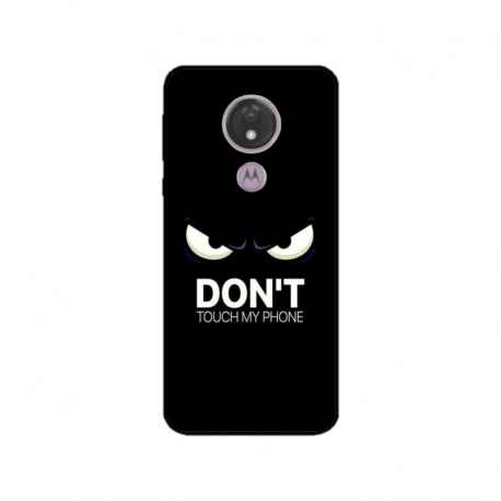 Husa personalizata tip carcasa HQPrint pentru Motorola Moto G7, model Dont touch my phone 1, multicolor, S1D1M0035