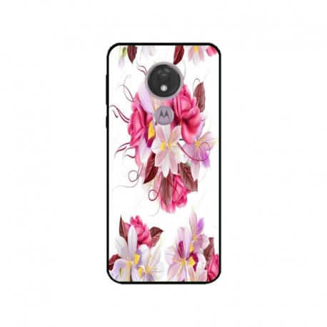 Husa personalizata tip carcasa HQPrint pentru Motorola Moto G7, model Flowers 4, multicolor, S1D1M0040
