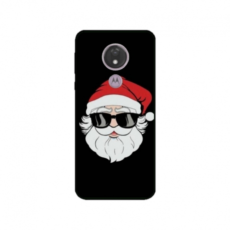 Husa personalizata tip carcasa HQPrint pentru Motorola Moto G7, model Cool Santa, multicolor, S1D1M0046