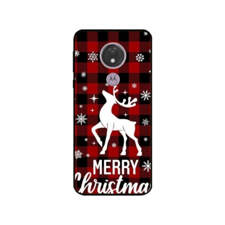 Husa personalizata tip carcasa HQPrint pentru Motorola Moto G7, model Merry Christmas Reindeer 2, multicolor, S1D1M0050