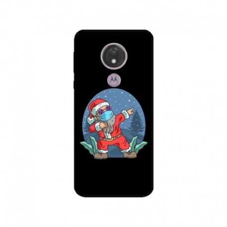 Husa personalizata tip carcasa HQPrint pentru Motorola Moto G7, model Covid Santa, multicolor, S1D1M0055
