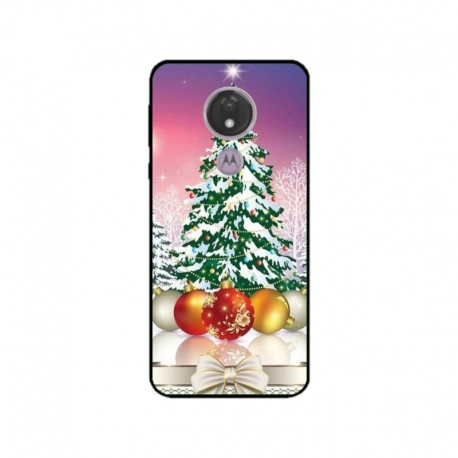 Husa personalizata tip carcasa HQPrint pentru Motorola Moto G7, model Christmas Tree 1, multicolor, S1D1M0057