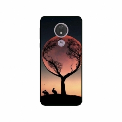 Husa personalizata tip carcasa HQPrint pentru Motorola Moto G7, model Moon Tree, multicolor, S1D1M0068