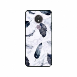 Husa personalizata tip carcasa HQPrint pentru Motorola Moto G7, model Leaf Design 2, multicolor, S1D1M0071