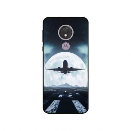 Husa personalizata tip carcasa HQPrint pentru Motorola Moto G7, model Moon Landing, multicolor, S1D1M0077