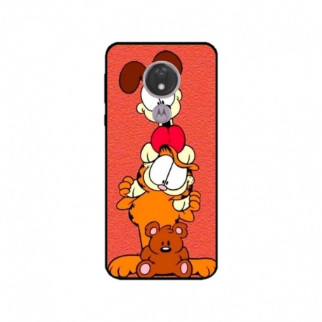 Husa personalizata tip carcasa HQPrint pentru Motorola Moto G7, model Garfield, multicolor, S1D1M0085