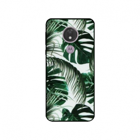 Husa personalizata tip carcasa HQPrint pentru Motorola Moto G7, model Leaf Design 3, multicolor, S1D1M0088
