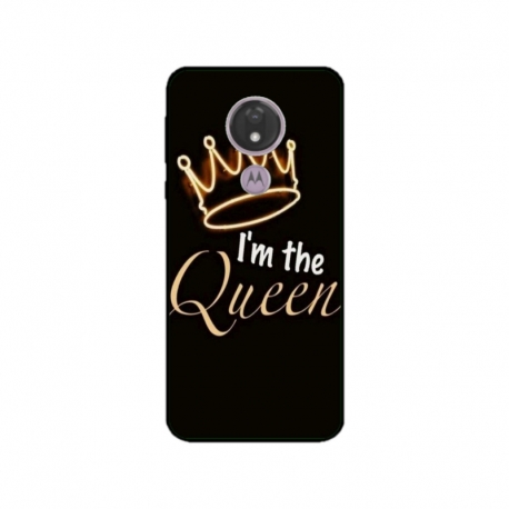 Husa personalizata tip carcasa HQPrint pentru Motorola Moto G7, model Im the Queen, multicolor, S1D1M0101