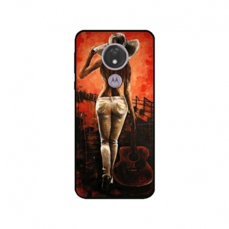 Husa personalizata tip carcasa HQPrint pentru Motorola Moto G7, model Sexy Lady, multicolor, S1D1M0113