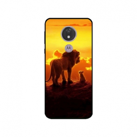 Husa personalizata tip carcasa HQPrint pentru Motorola Moto G7, model Lion King 1, multicolor, S1D1M0119