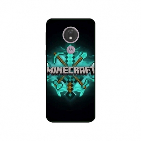 Husa personalizata tip carcasa HQPrint pentru Motorola Moto G7, model Minecraft 2, multicolor, S1D1M0126