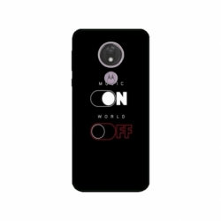 Husa personalizata tip carcasa HQPrint pentru Motorola Moto G7, model Phone On World Off, multicolor, S1D1M0131