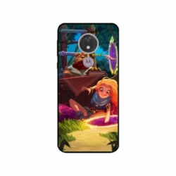 Husa personalizata tip carcasa HQPrint pentru Motorola Moto G7, model Tangled, multicolor, S1D1M0150